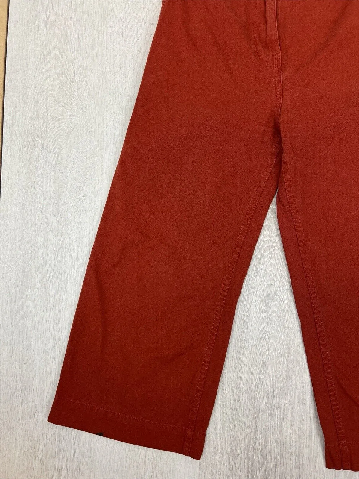 Glassons Womens Red Wide Leg Chino-Jeans Size 10
