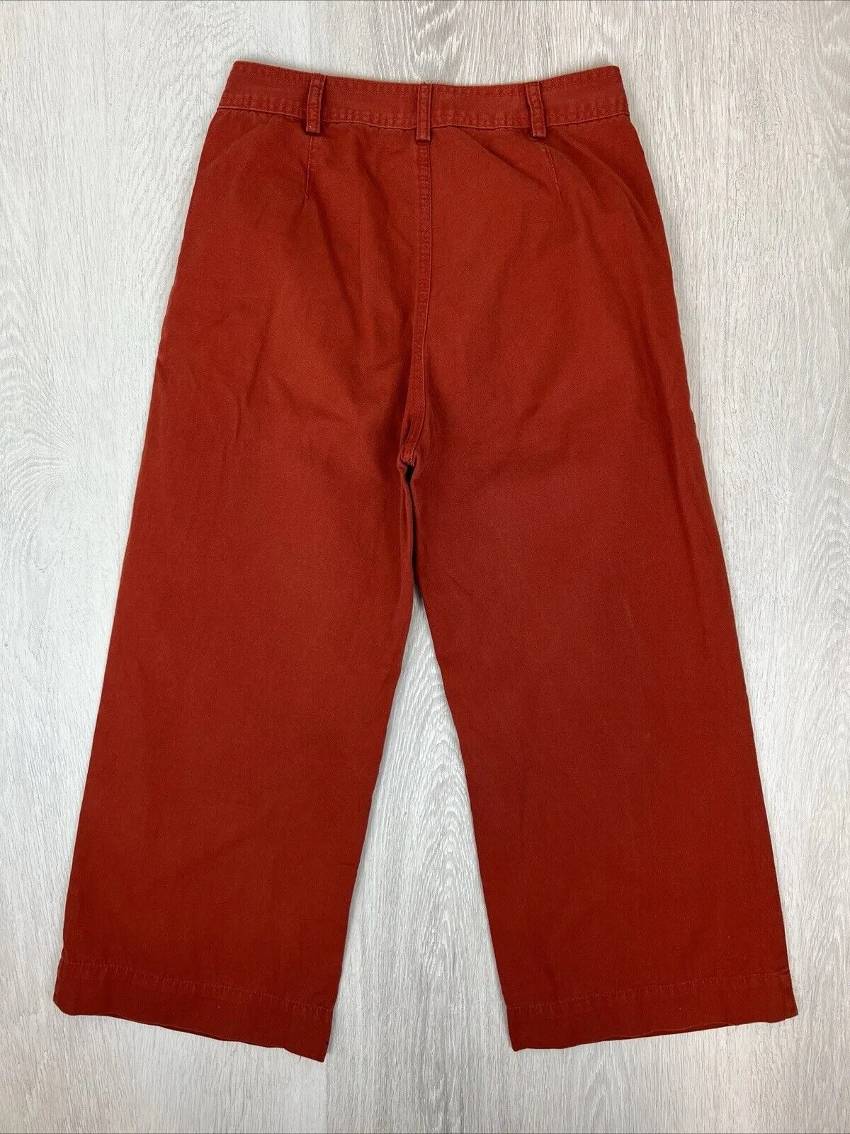 Glassons Womens Red Wide Leg Chino-Jeans Size 10