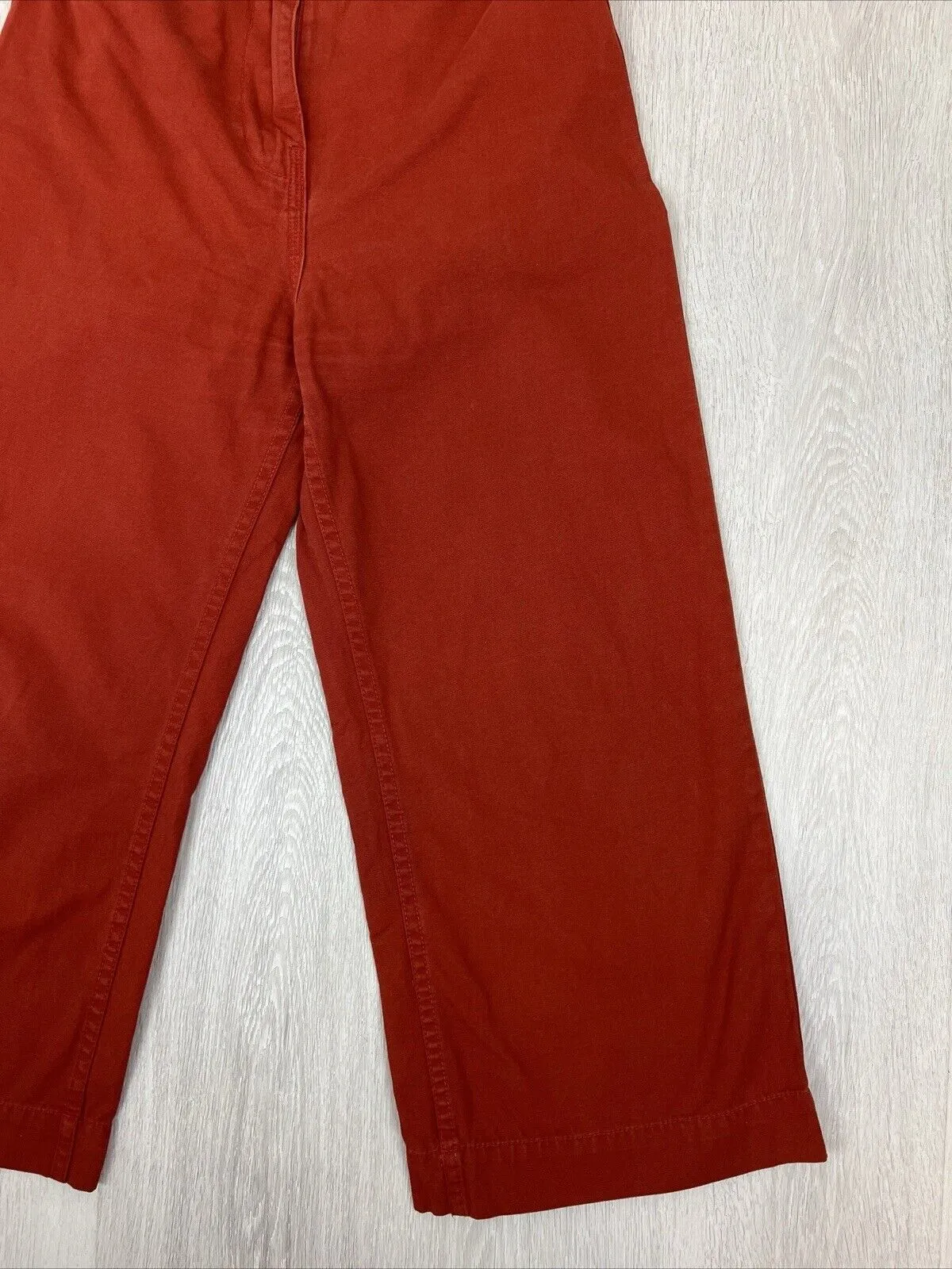 Glassons Womens Red Wide Leg Chino-Jeans Size 10