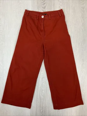 Glassons Womens Red Wide Leg Chino-Jeans Size 10