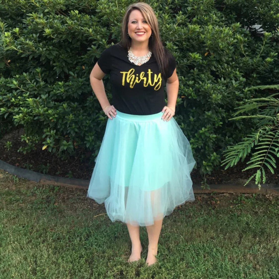 Glitter 30th Birthday Tee or Tank for Women