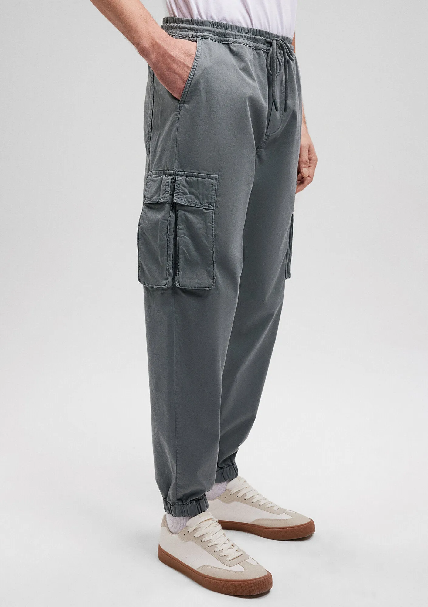 Grey Cargo Pants