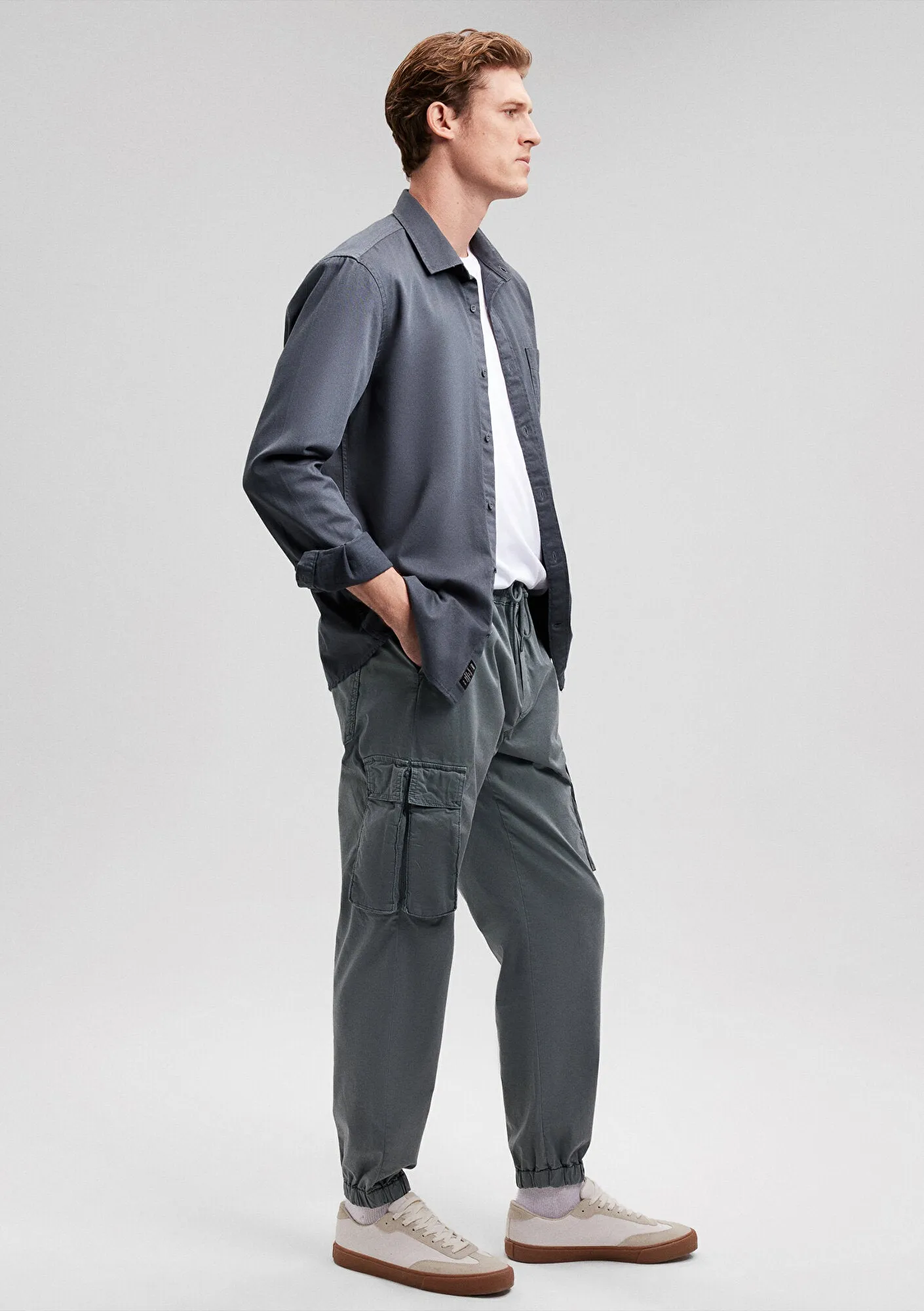 Grey Cargo Pants