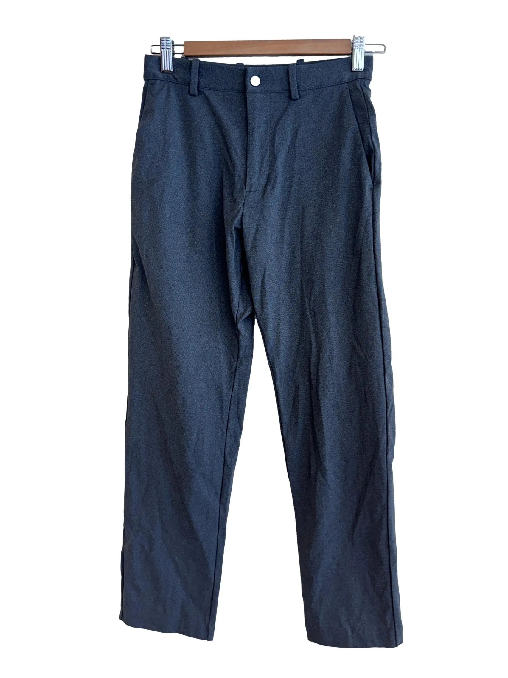 Grey Textured Trousers