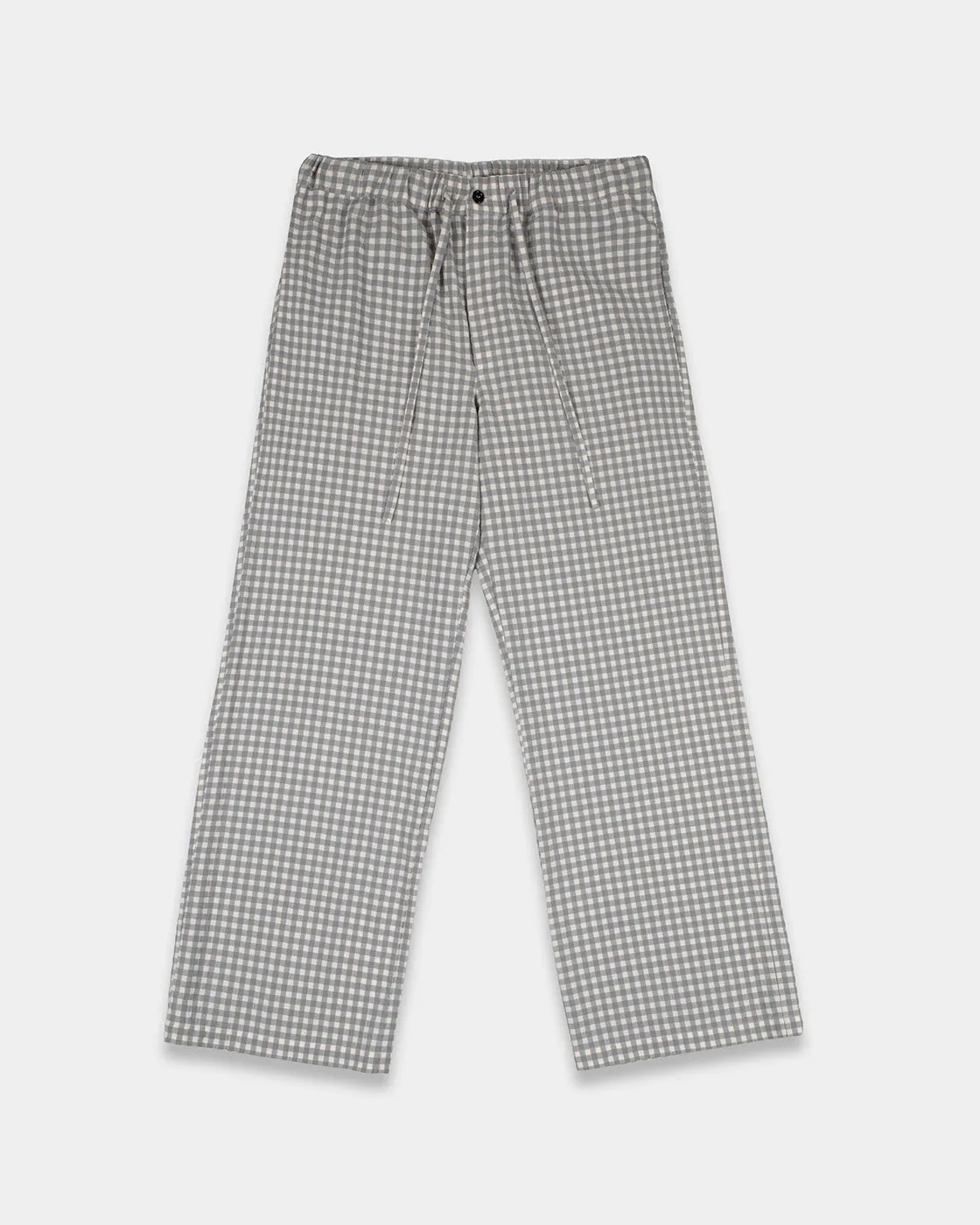 Grey Vichy Seersucker Trousers
