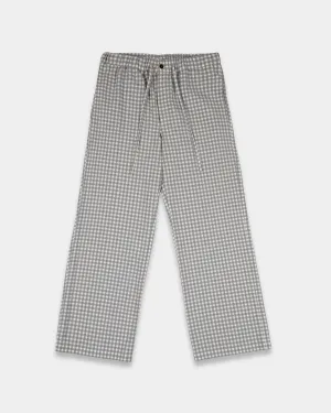 Grey Vichy Seersucker Trousers