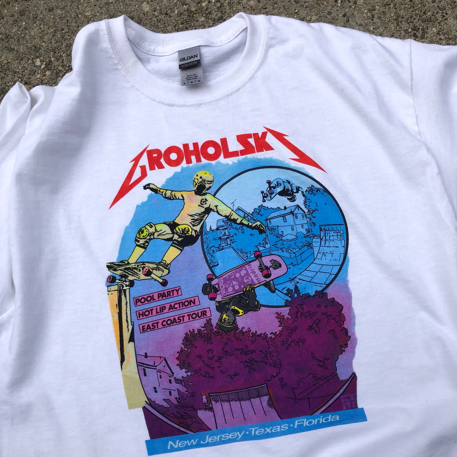 Groholski Grind for Life white T