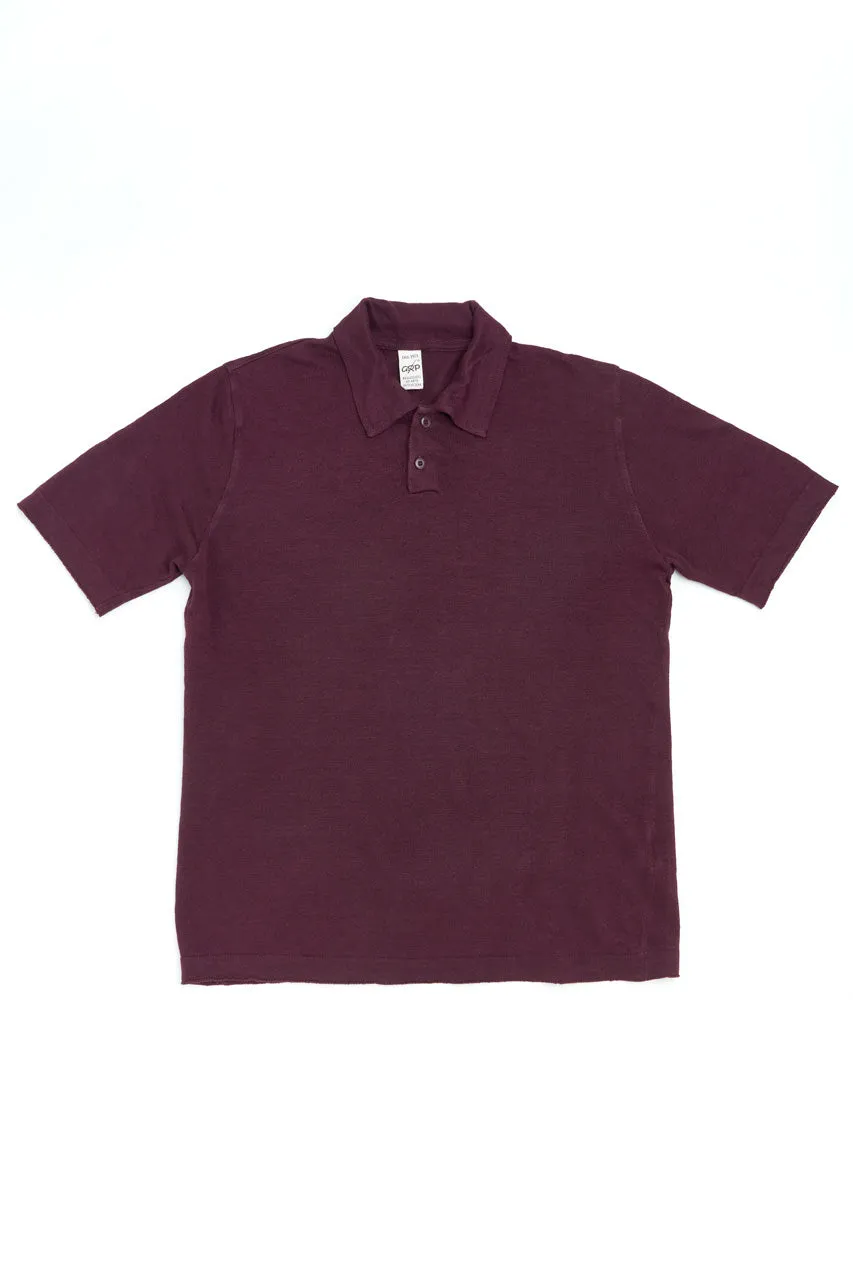 GRP Knitwear 2-Button-Polo PL 10 Linen Knit Bordeaux
