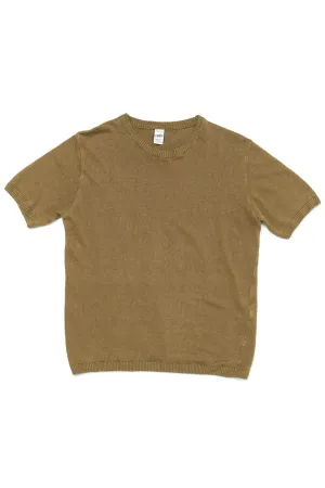 GRP Knitwear Crew Neck SF PL 10 Linen Knit Tobacco