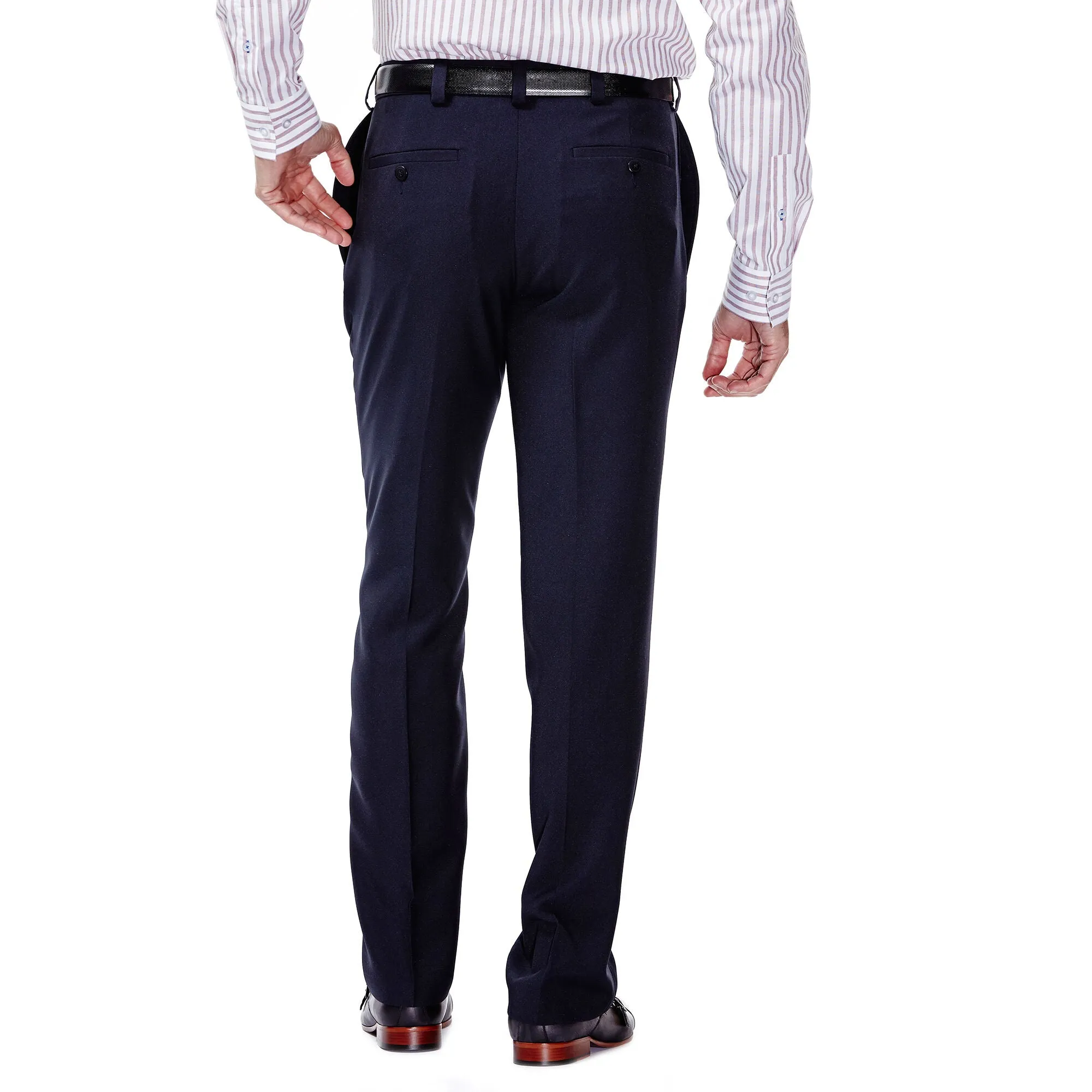 Haggar E-CLO Stria Pant- Navy