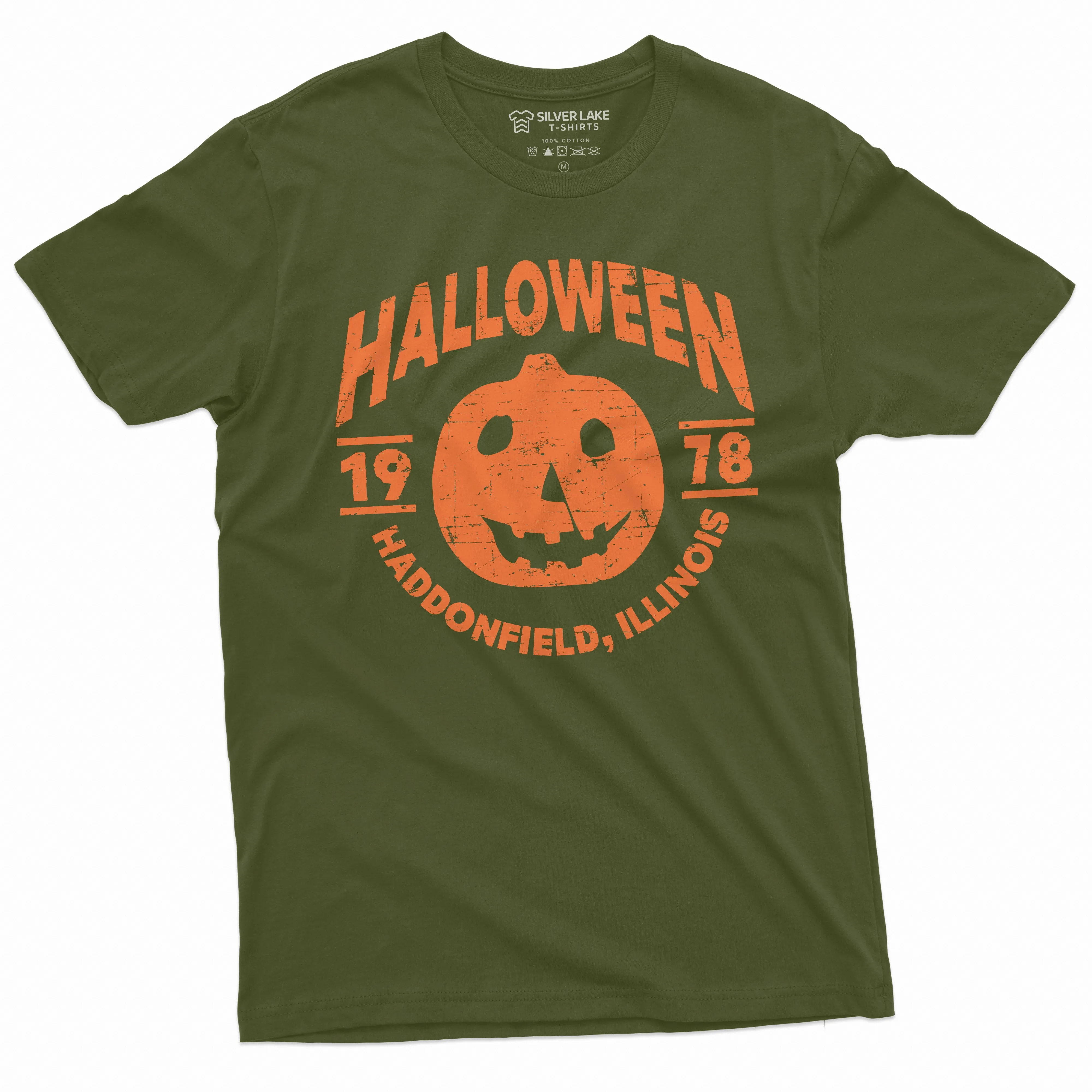 Halloween Pumpkin T-shirt Movie Popular culture 1978 Haddonfield, Illinois Tee Shirt Costume Halloween Tee Mens Womens Unisex Tee Shirt