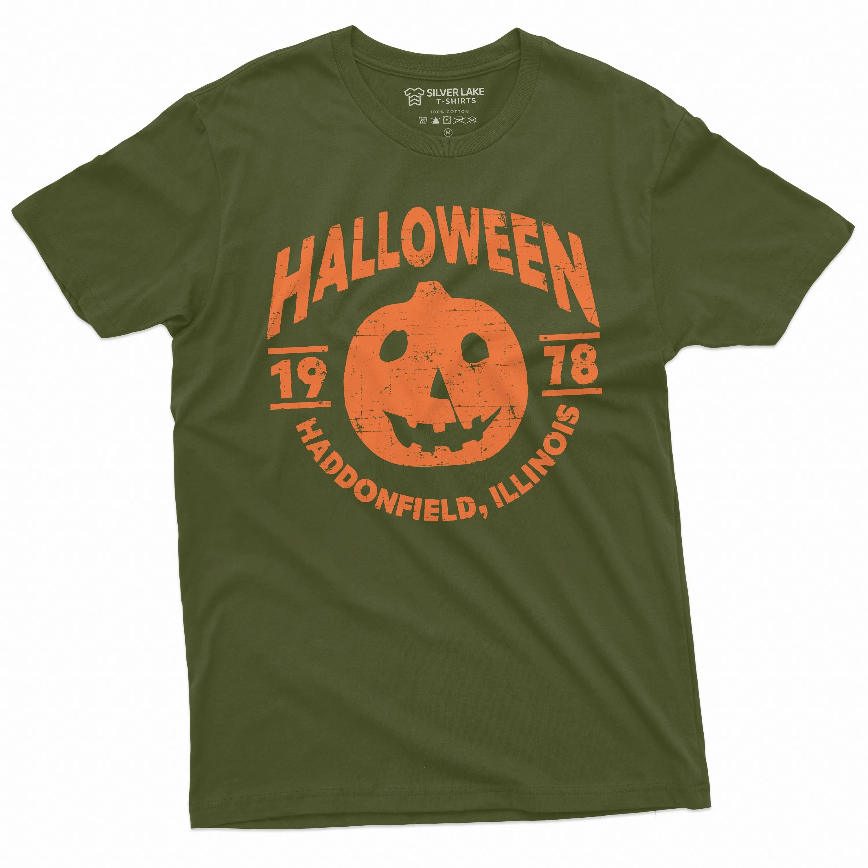 Halloween Pumpkin T-shirt Movie Popular culture 1978 Haddonfield, Illinois Tee Shirt Costume Halloween Tee Mens Womens Unisex Tee Shirt