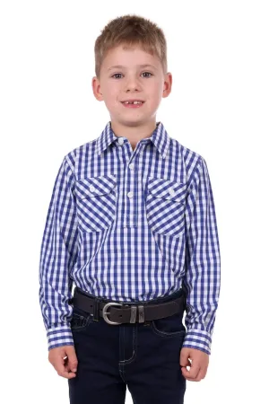Hard Slog Shirt Boys Denny Half Button