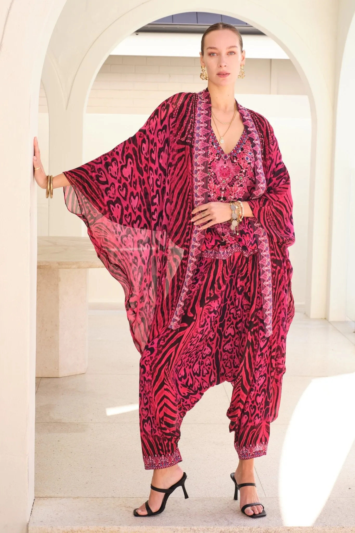 HEARTS FOREVER KAFTAN DRESS