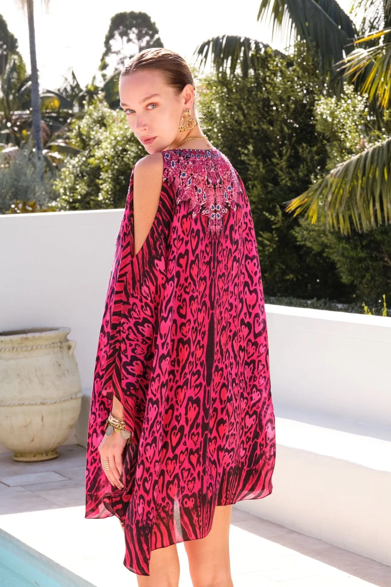 HEARTS FOREVER KAFTAN DRESS