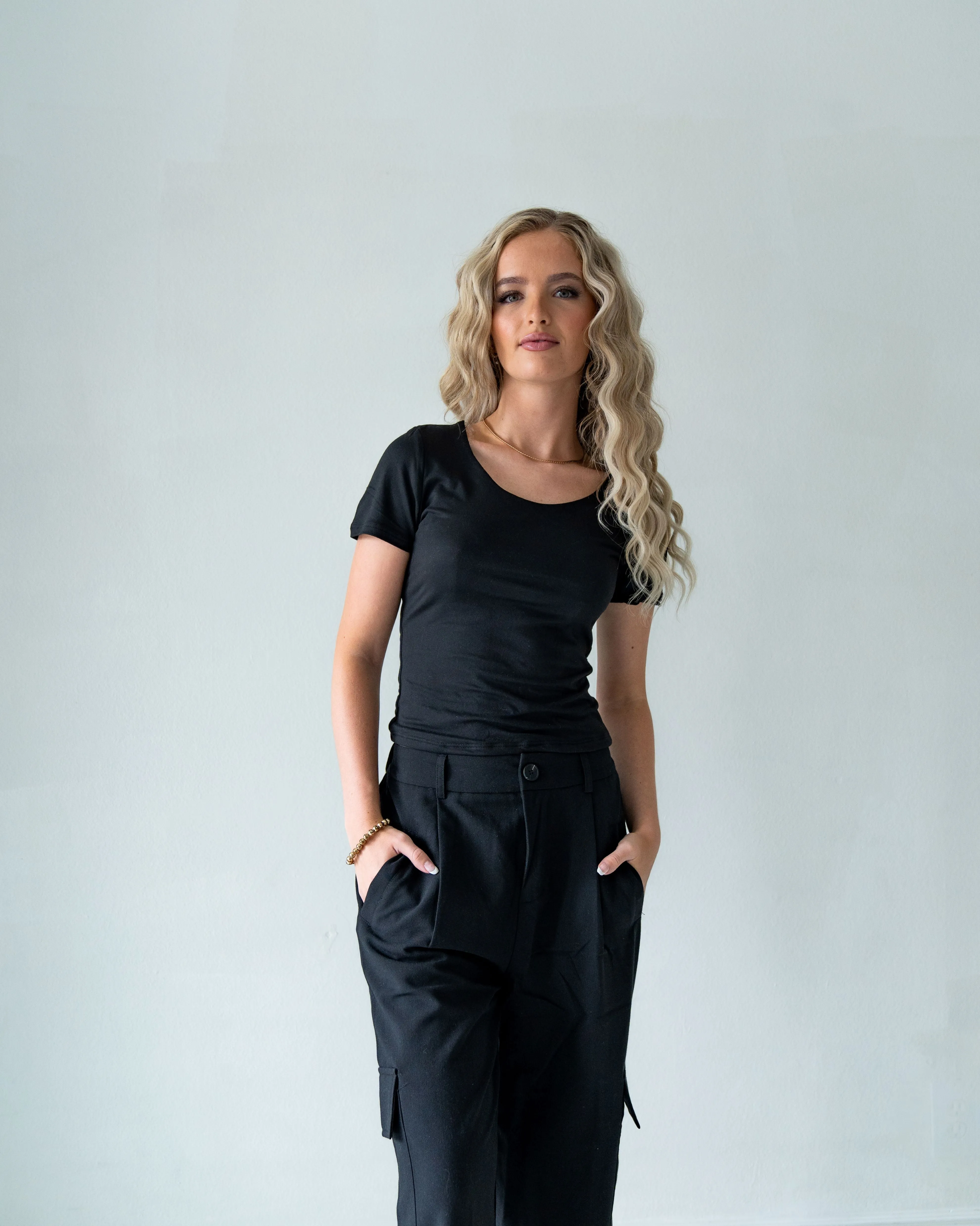 Heather Woven Cargo Trousers