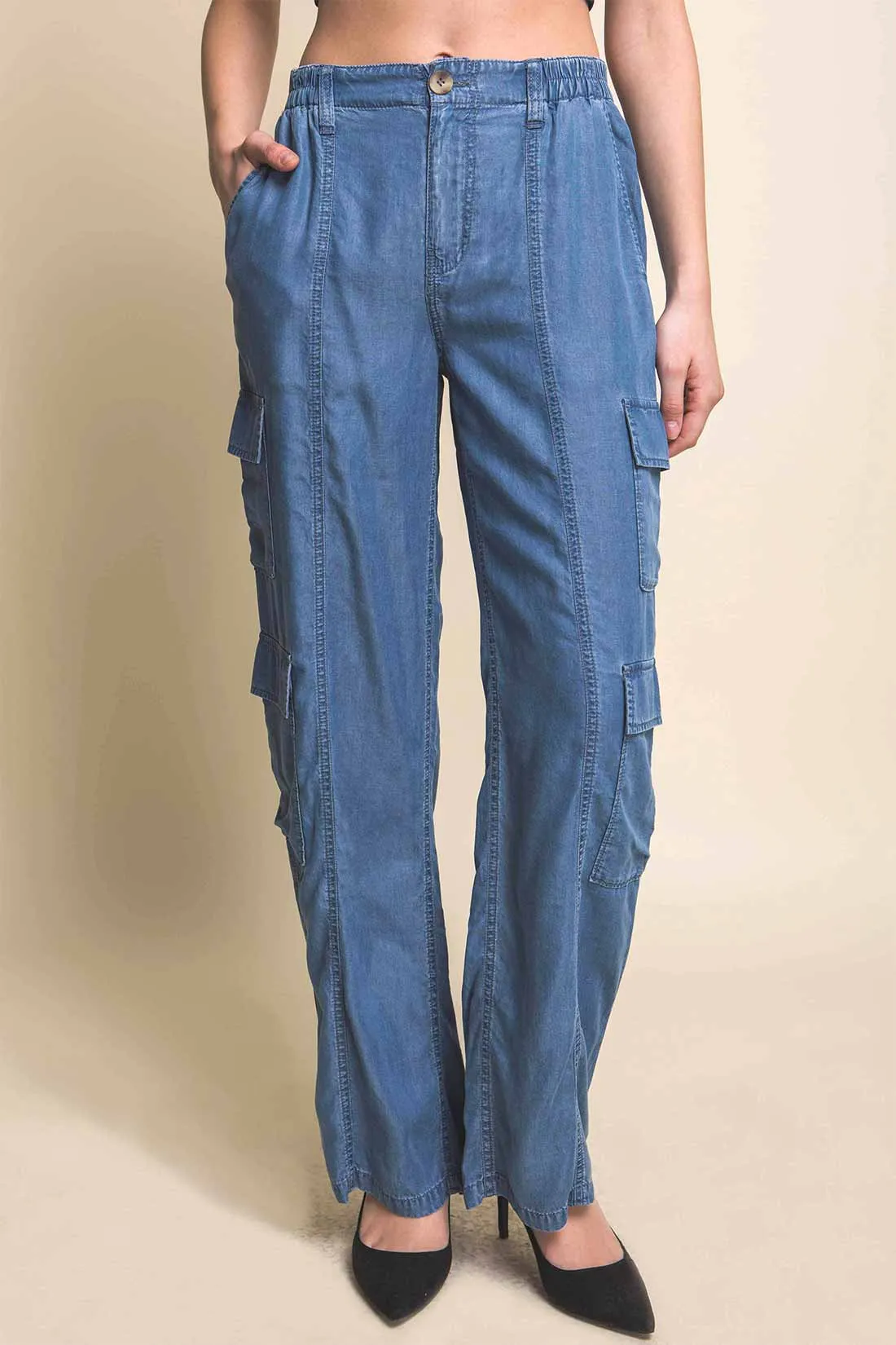 Heidi Denim Tencel Pants