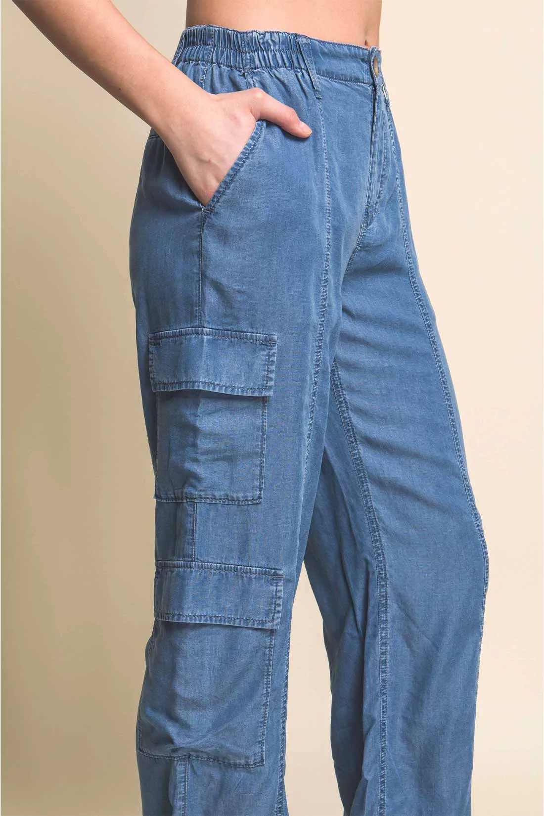 Heidi Denim Tencel Pants