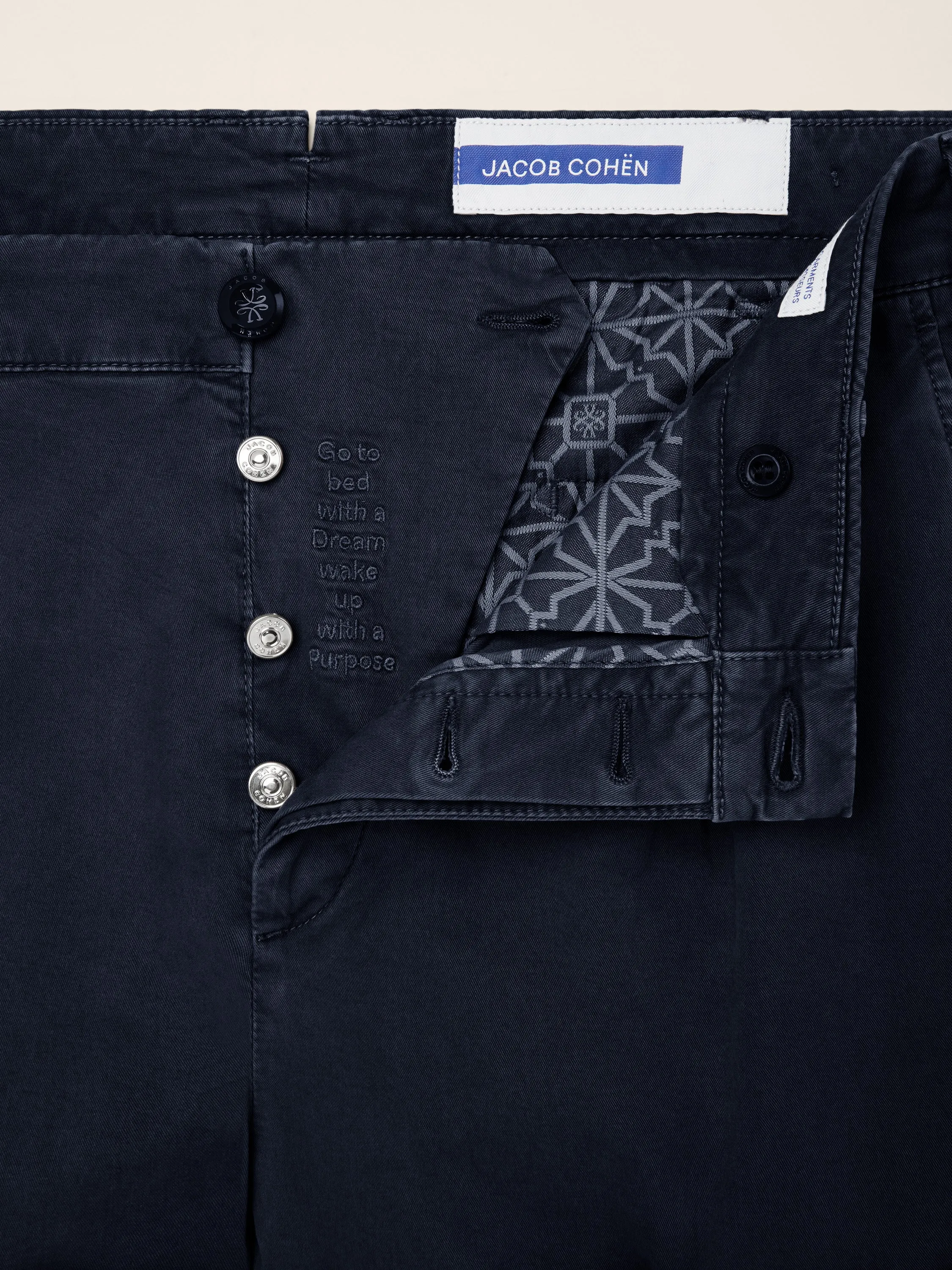 Henry - Pants in Stretch Cotton and Lyocell Gabardine
