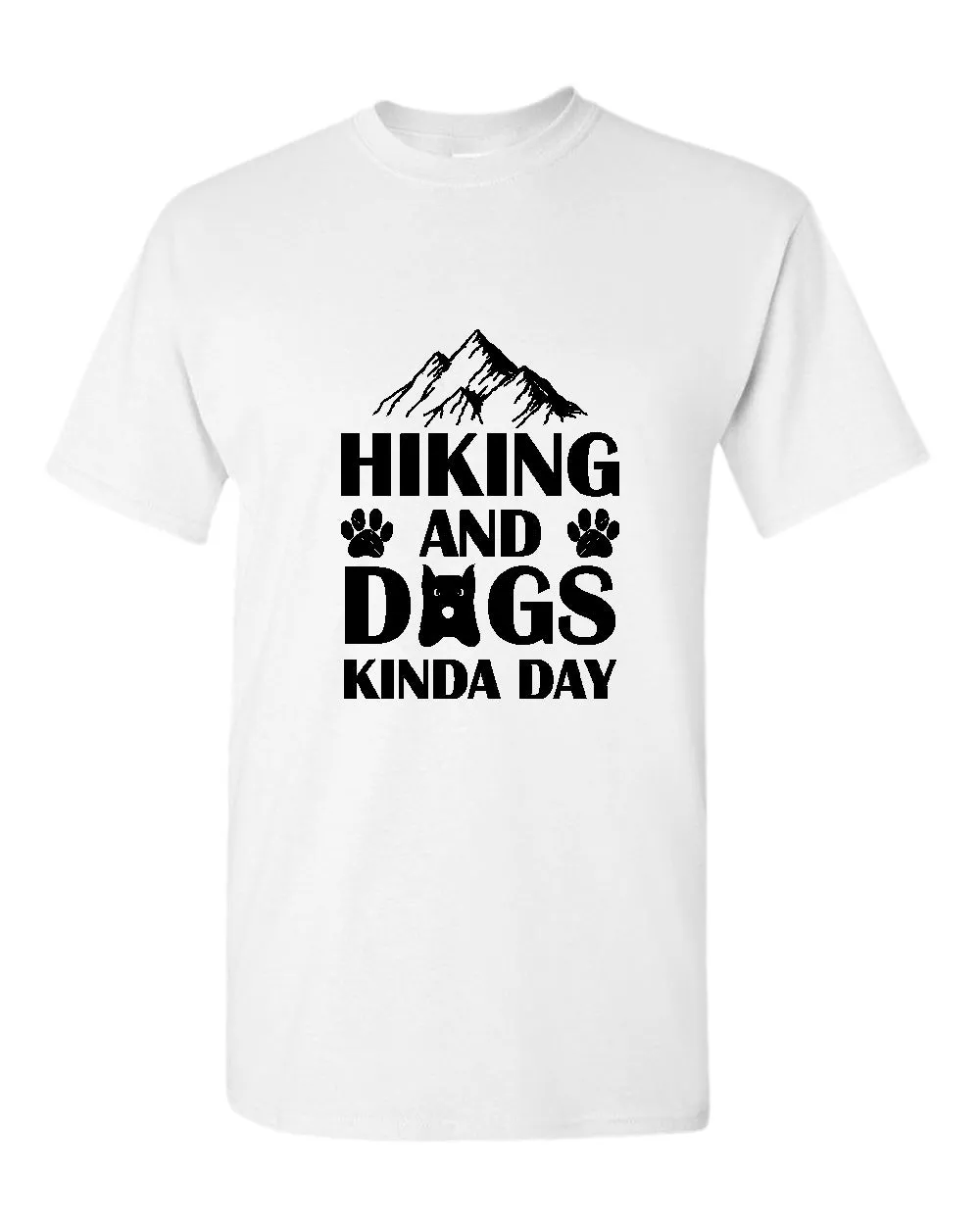 Hiking and dogs kinda day t-shirt, dog lover tees, hiker tees