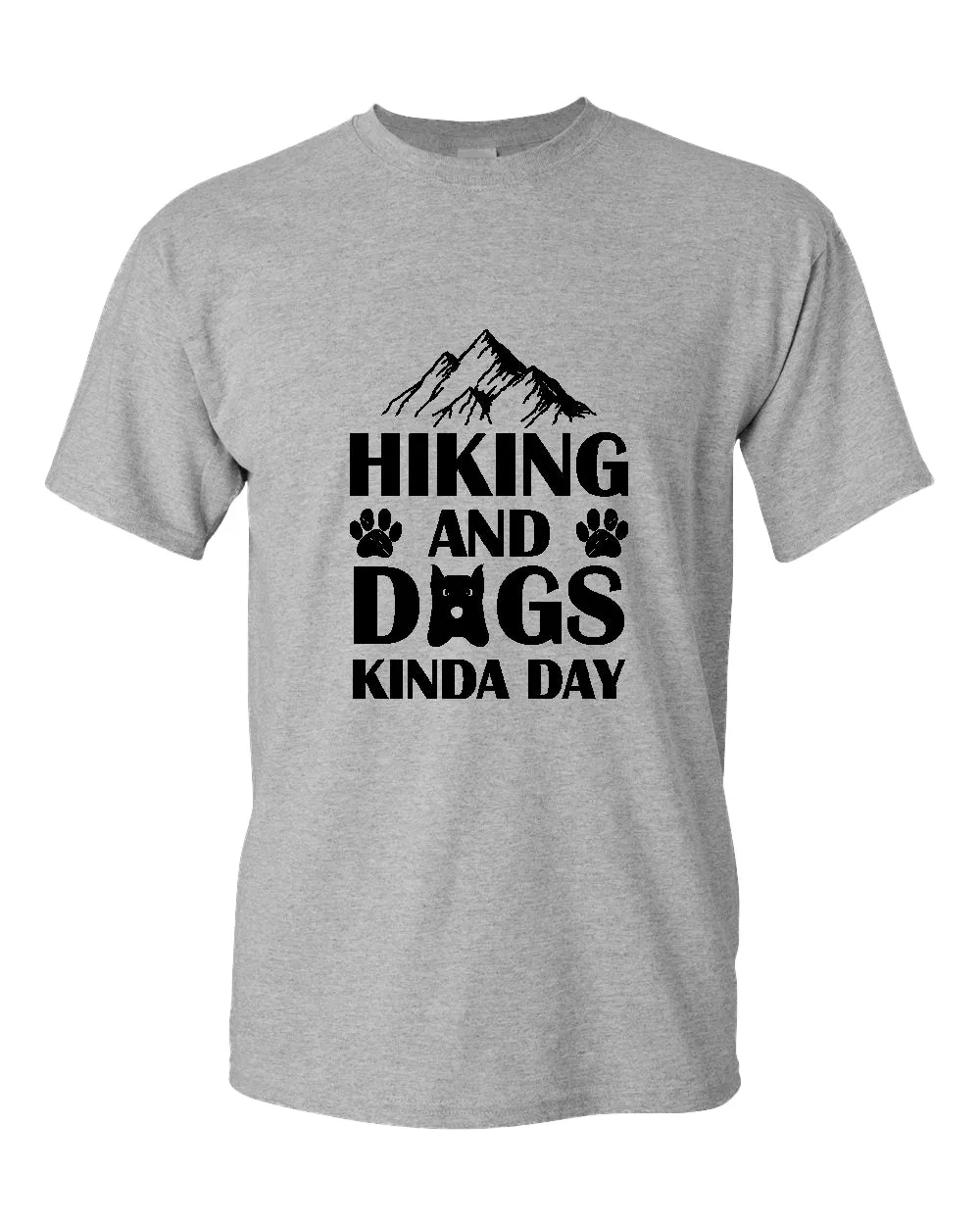 Hiking and dogs kinda day t-shirt, dog lover tees, hiker tees