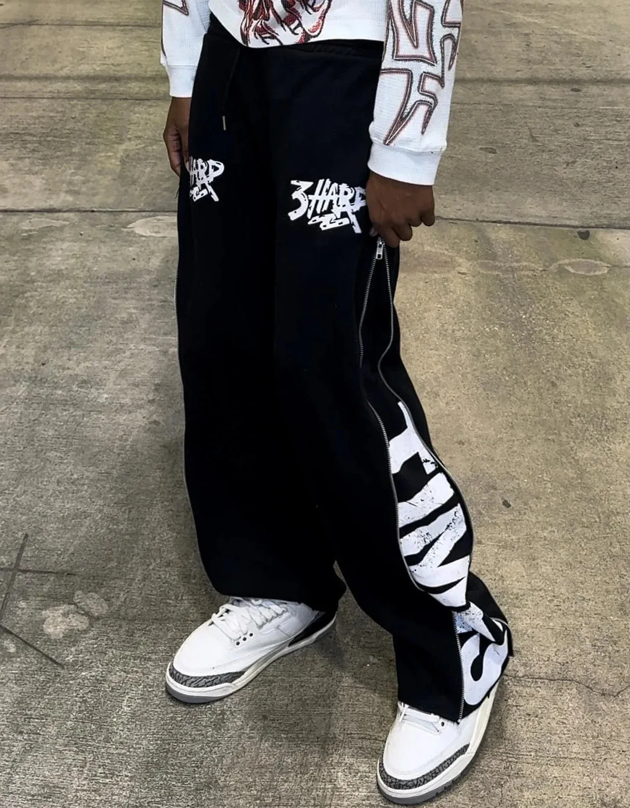 Hip Hop Zipper Men Cargo Pants Straight Fashion