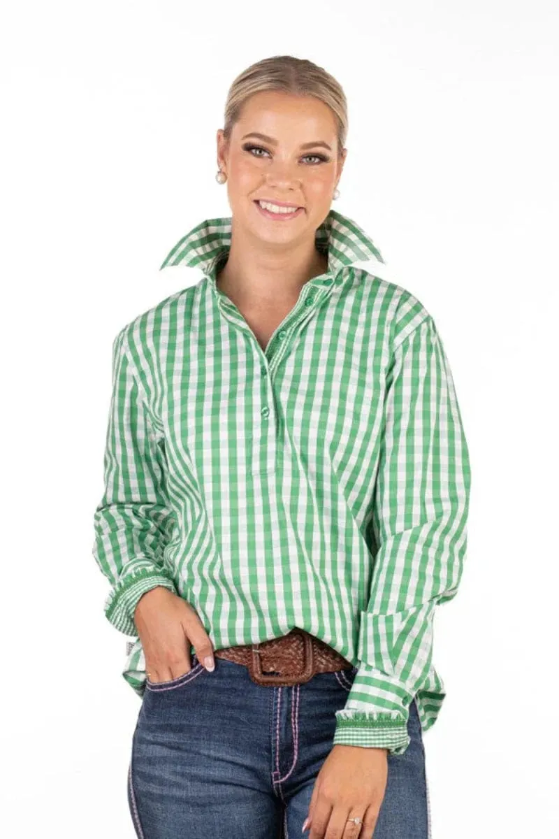 Hitchley & Harrow Shirt Womens Gingham Check
