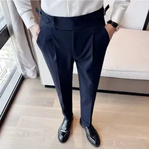 Hohe Taille Business-Anzughose für Männer