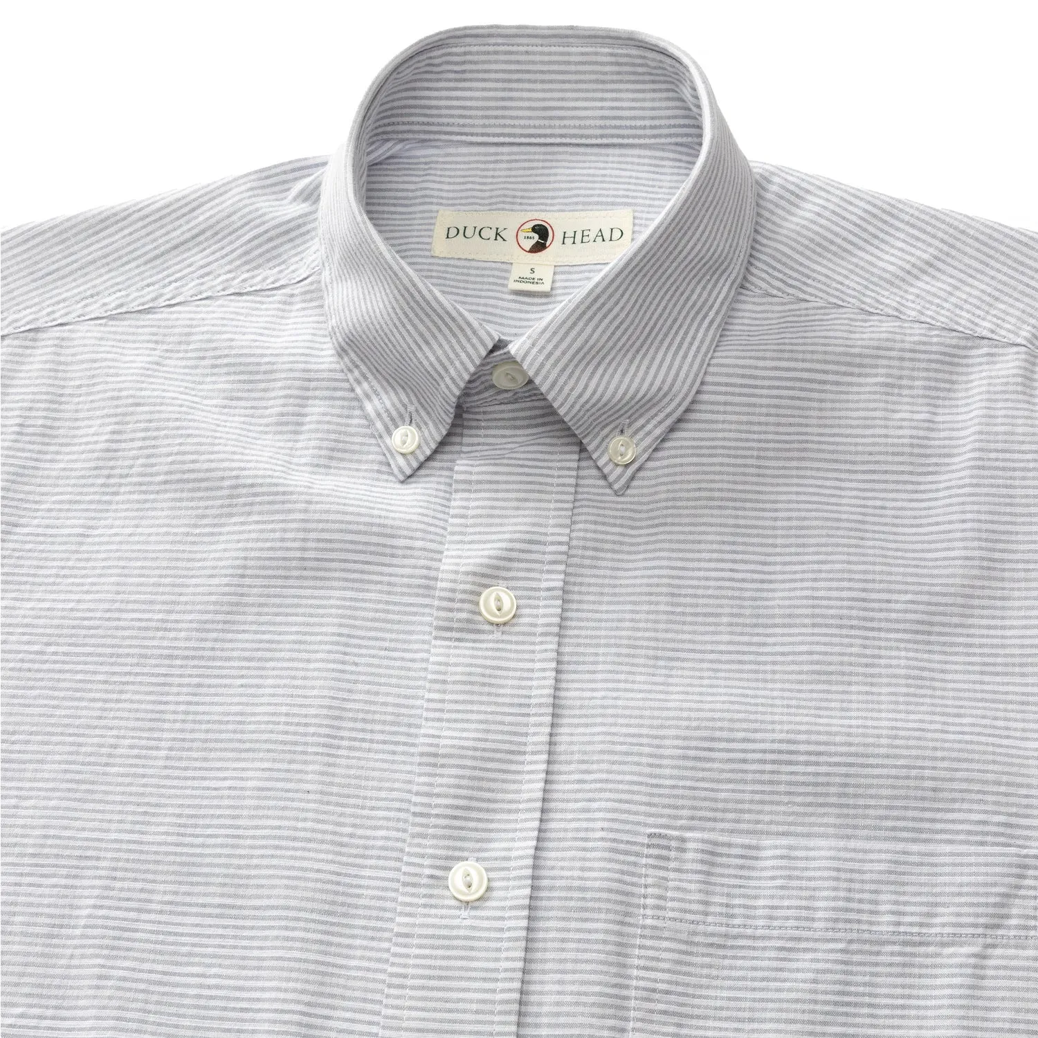 Hubert Stripe Cotton Slub Sport Shirt