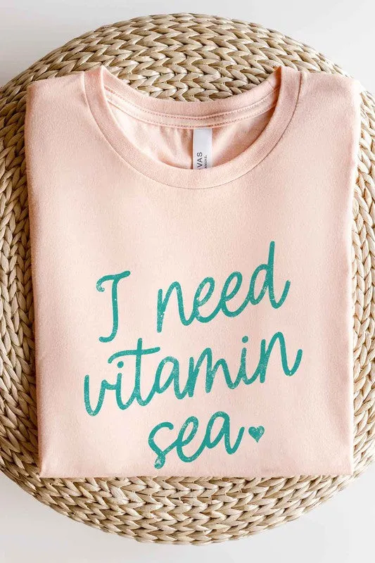 I NEED VITAMIN SEA GRAPHIC TEE / T-SHIRT