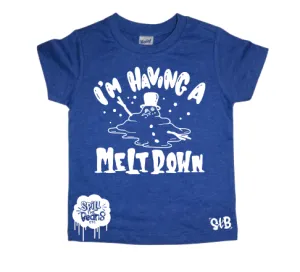I’m having a meltdown Kids Christmas Tee
