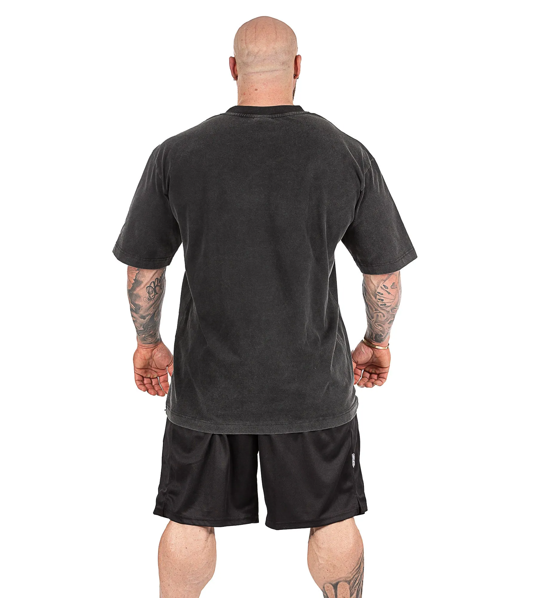 In Iron We Trust Tee - Stone Black