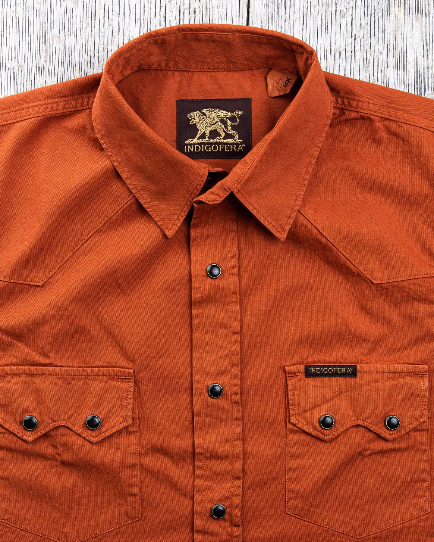 Indigofera Dollard Shirt Cotton Twill Umber