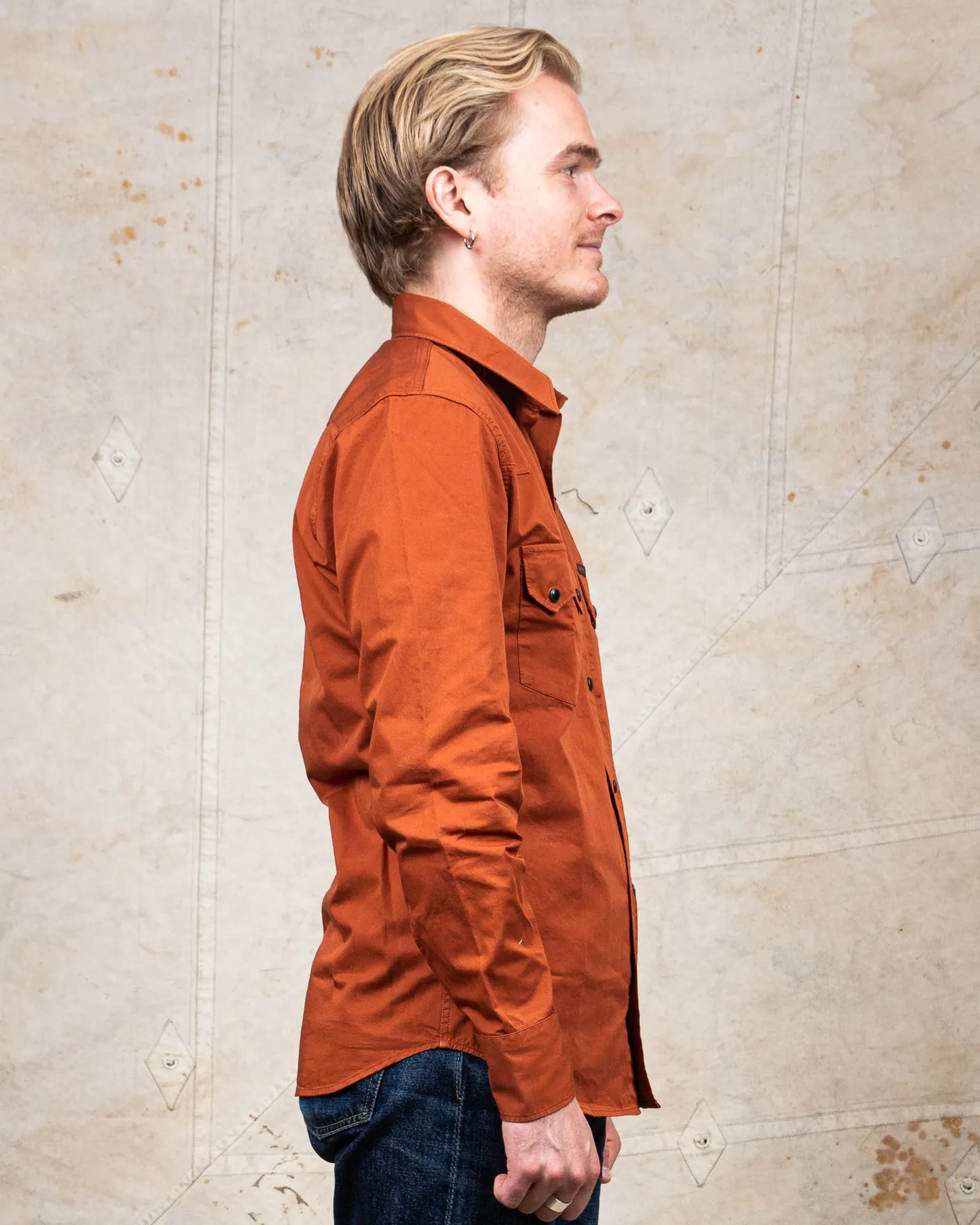 Indigofera Dollard Shirt Cotton Twill Umber