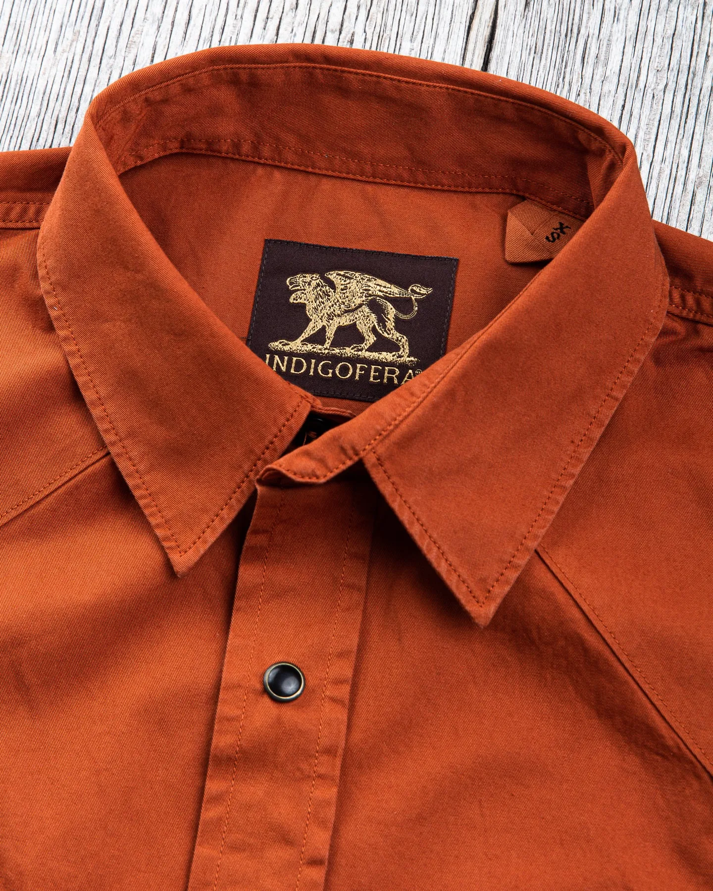 Indigofera Dollard Shirt Cotton Twill Umber