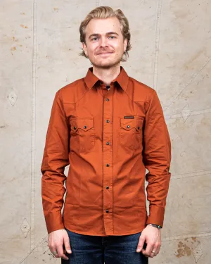 Indigofera Dollard Shirt Cotton Twill Umber