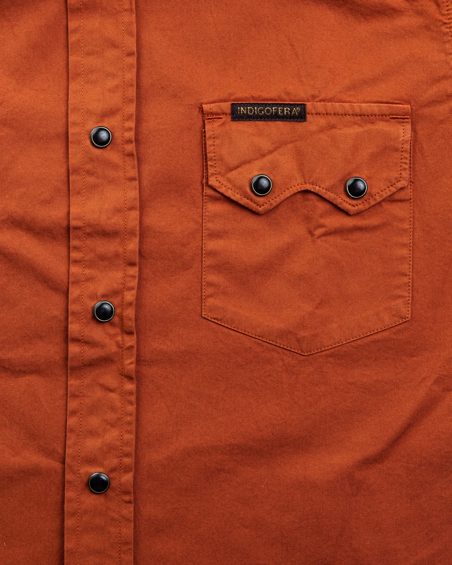 Indigofera Dollard Shirt Cotton Twill Umber
