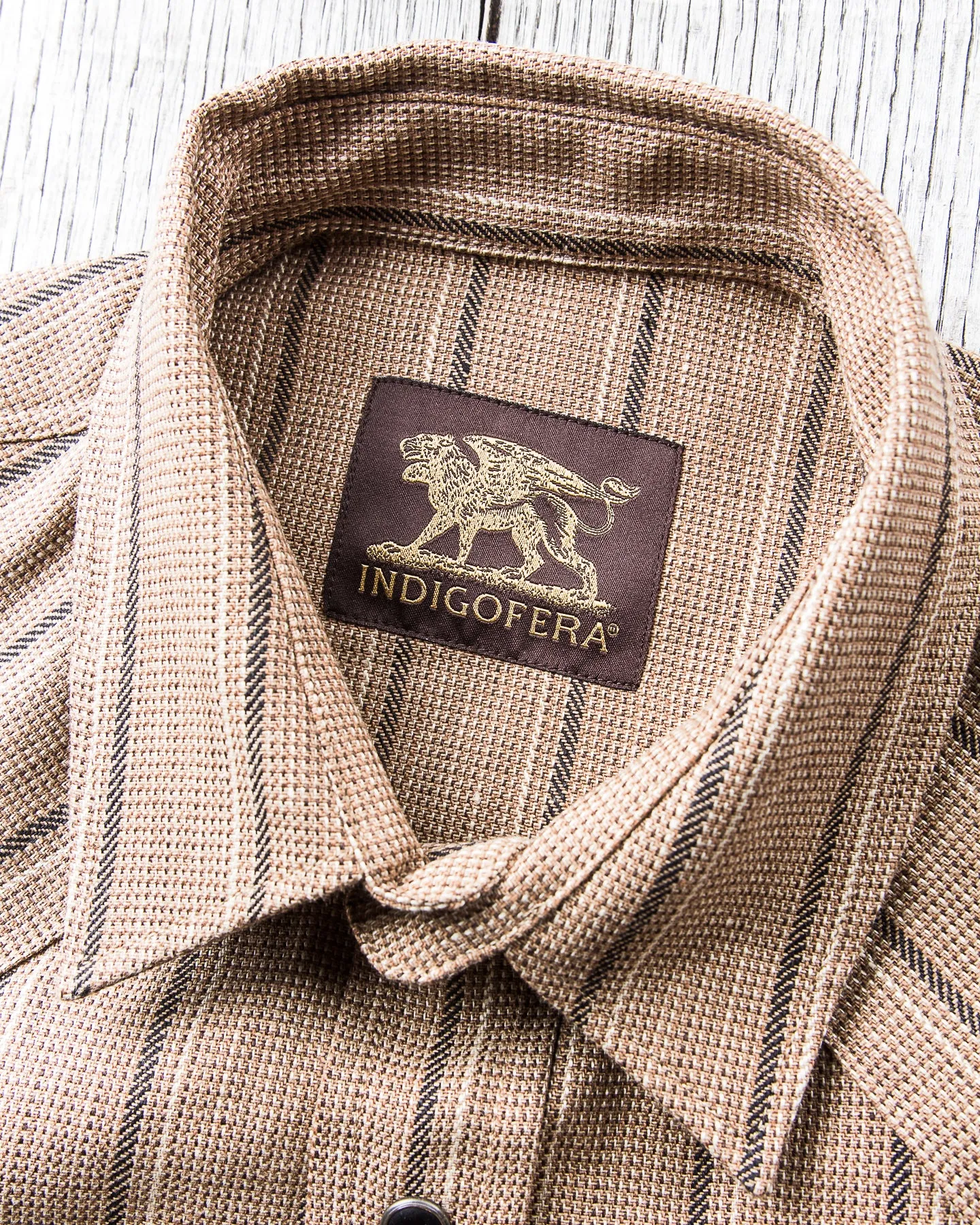 Indigofera Dollard Shirt Linen / Cotton Stripe