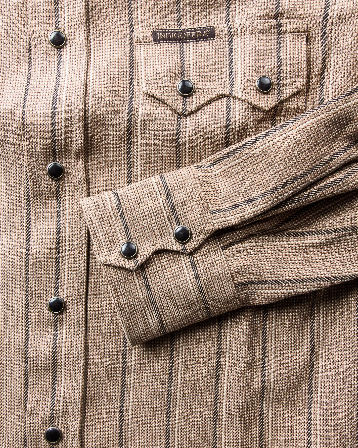 Indigofera Dollard Shirt Linen / Cotton Stripe