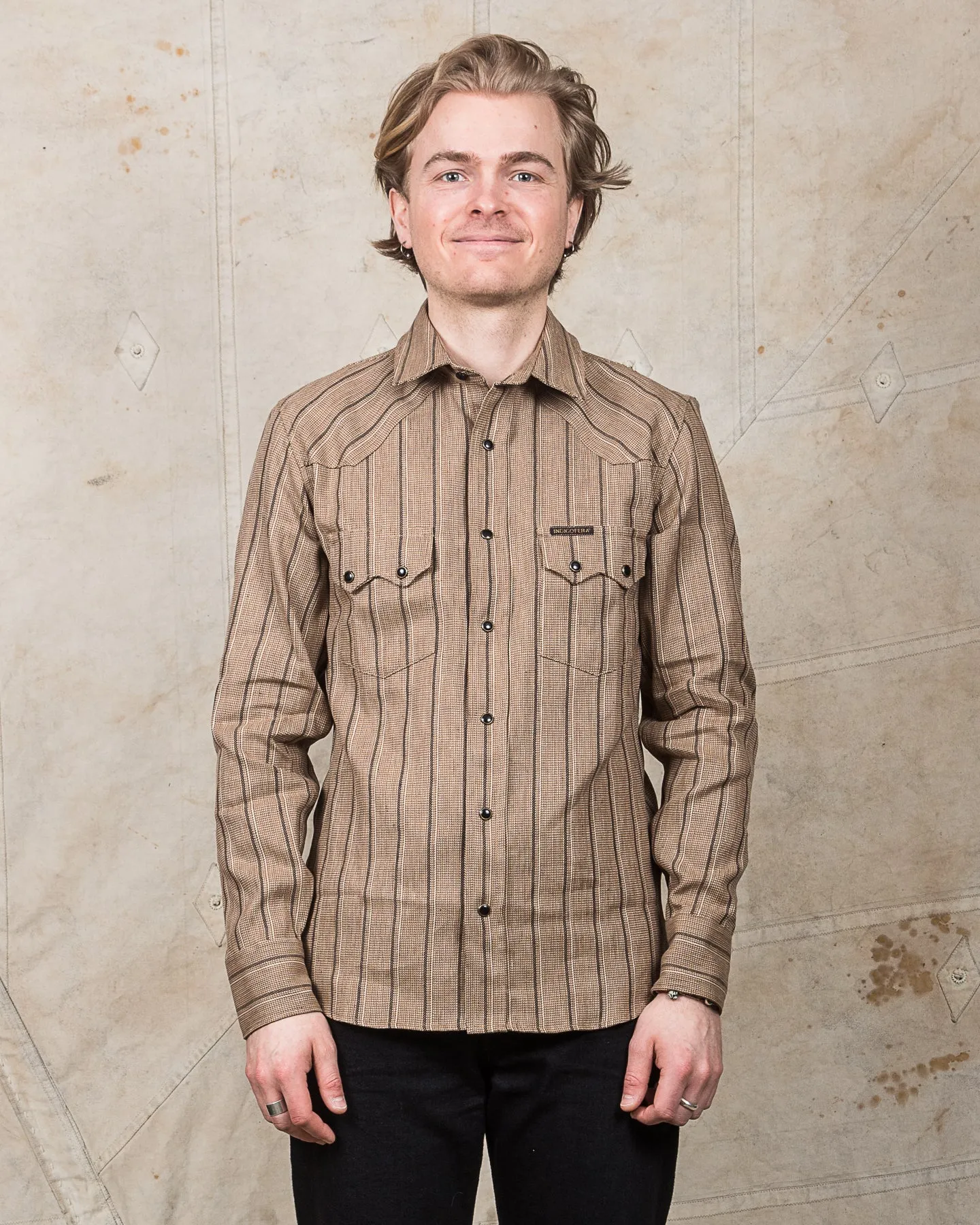 Indigofera Dollard Shirt Linen / Cotton Stripe