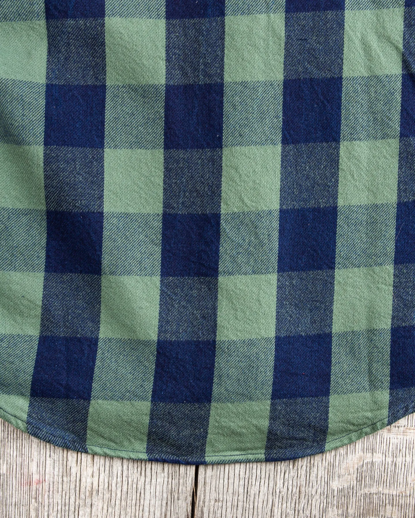 Indigofera Norris Flannel Shirt Dark Indigo / Green