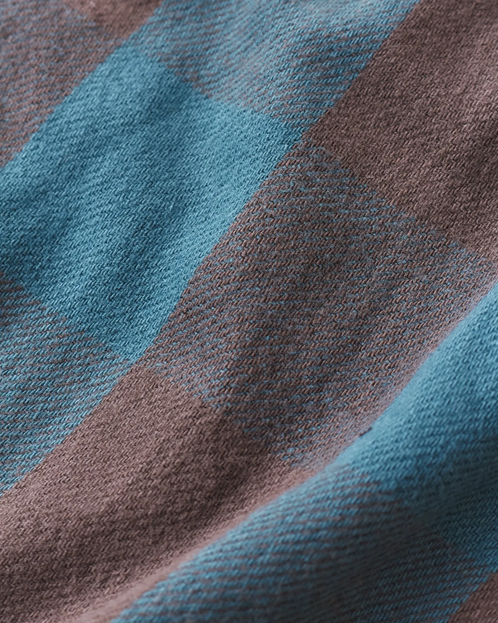 Indigofera Norris Flannel Shirt Petrol / Brown