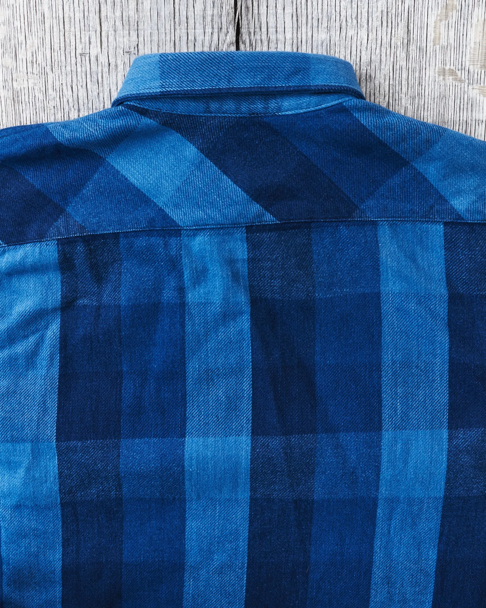 Indigofera Norris Flannel Shirt Triple Indigo