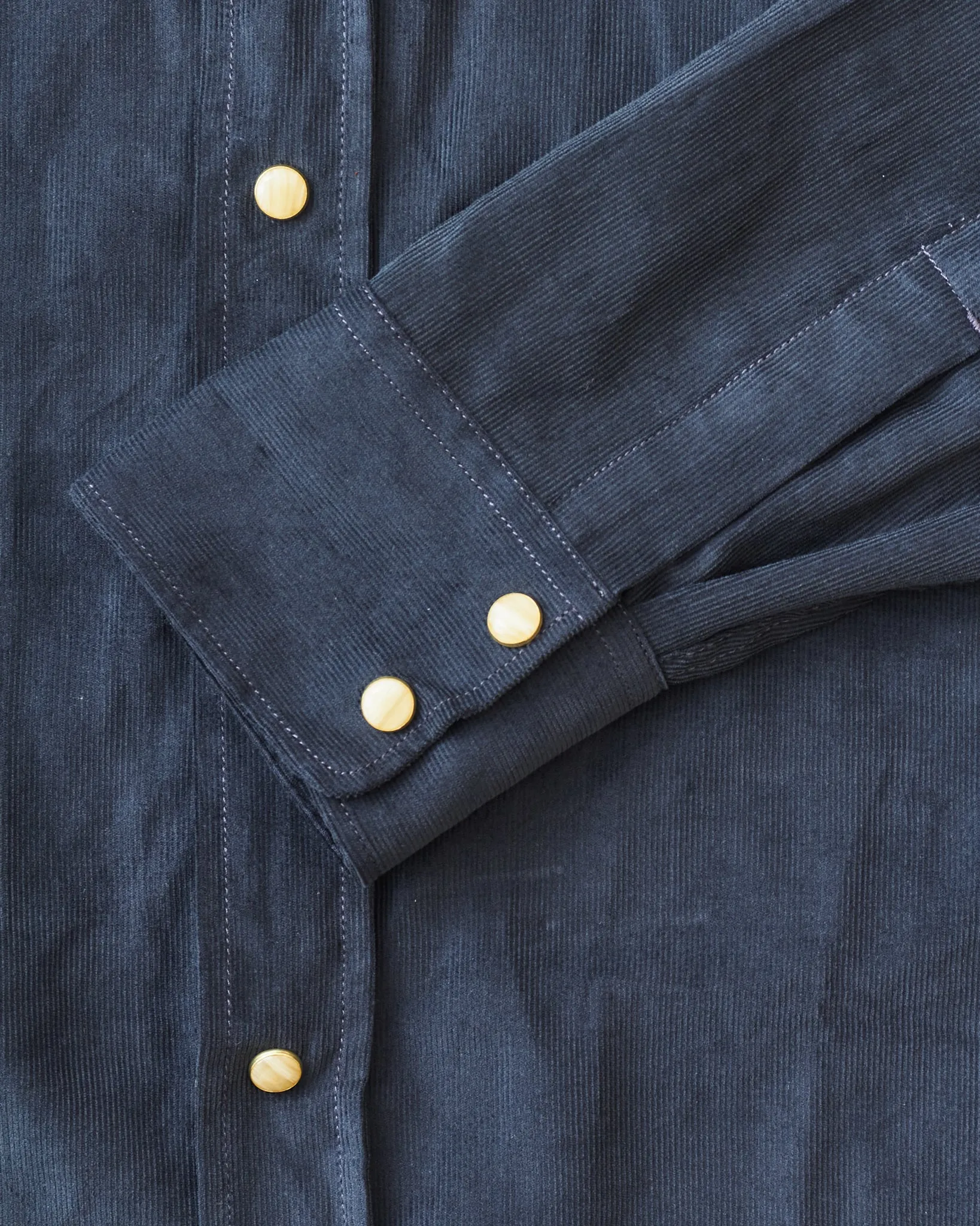 Indigofera Sideras Corduroy Shirt Petrol