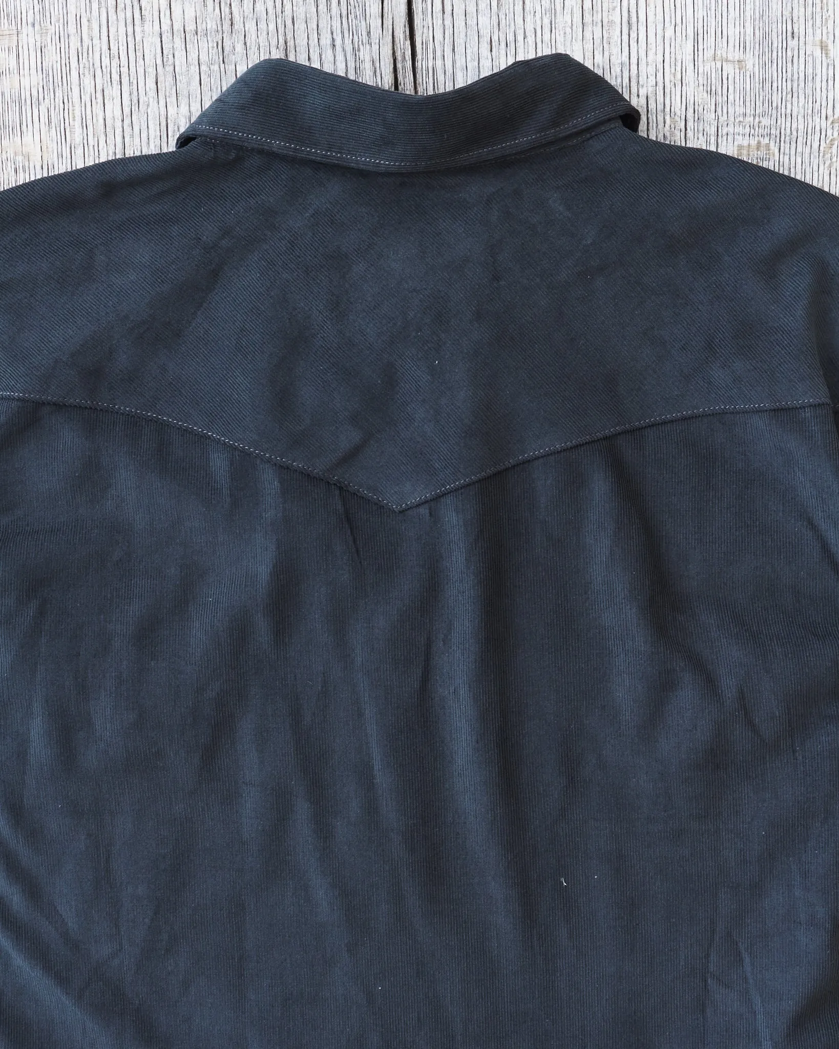 Indigofera Sideras Corduroy Shirt Petrol
