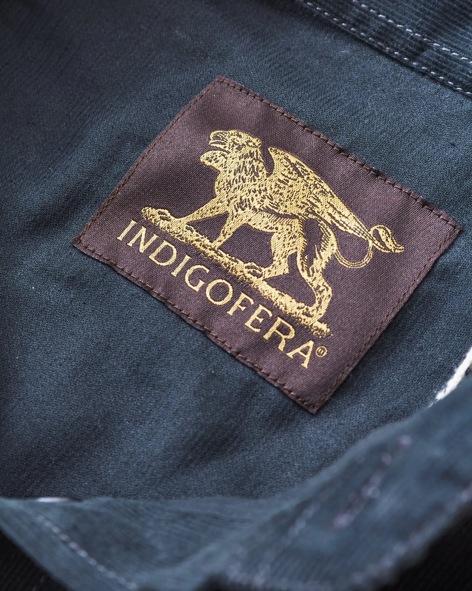 Indigofera Sideras Corduroy Shirt Petrol