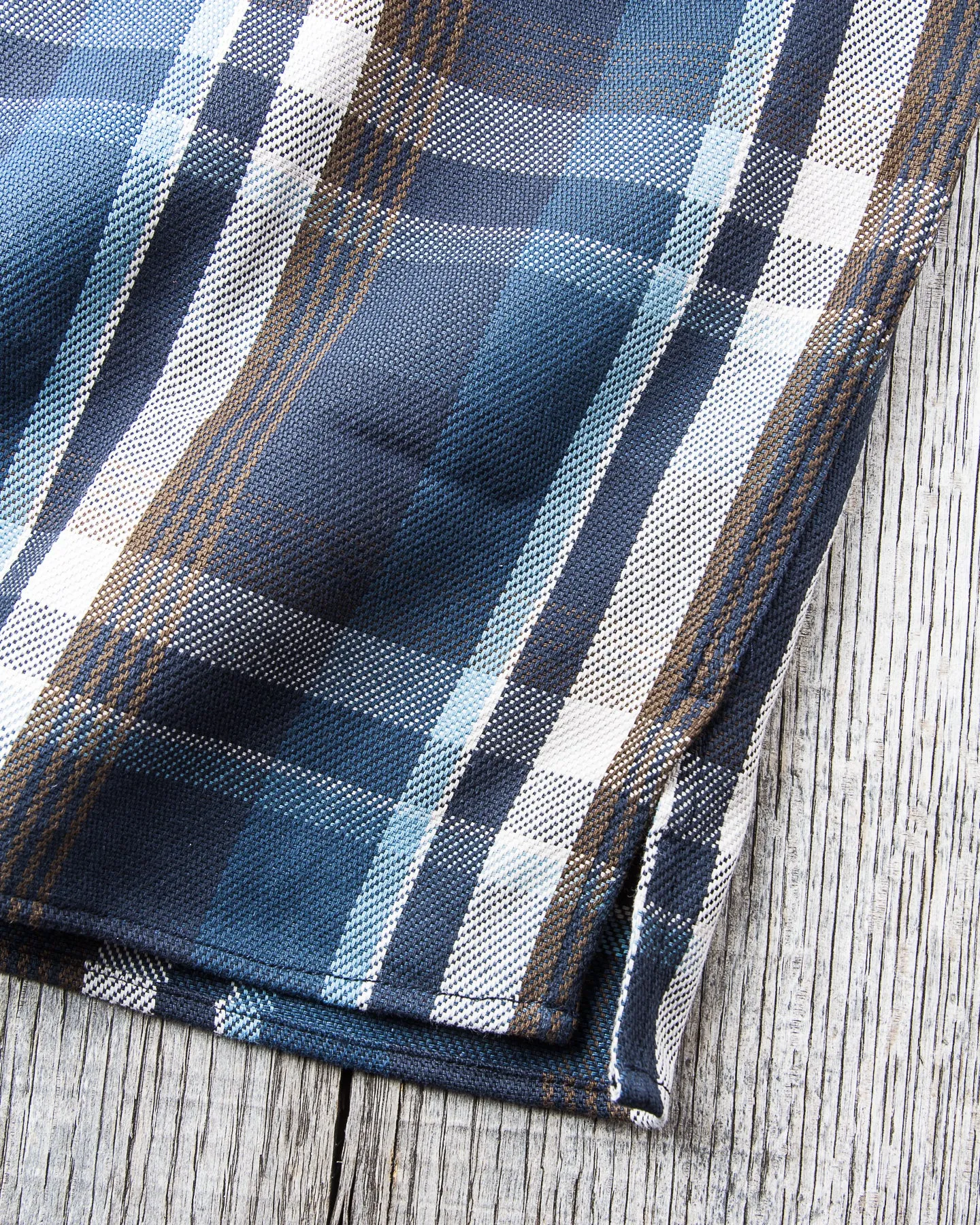 Indigofera Webster Shirt Blue Flannel Check