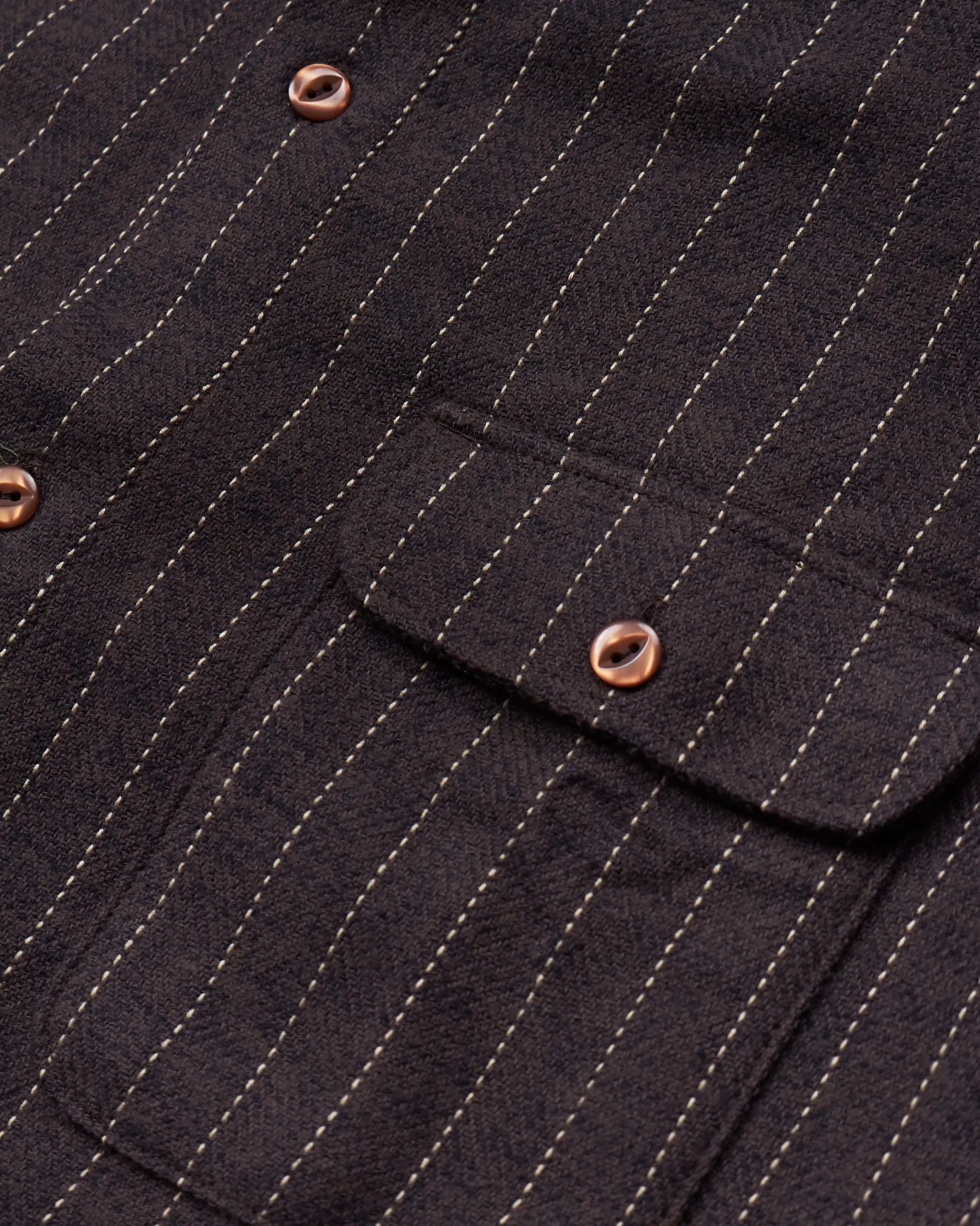 Indigofera Webster Shirt Brown / White