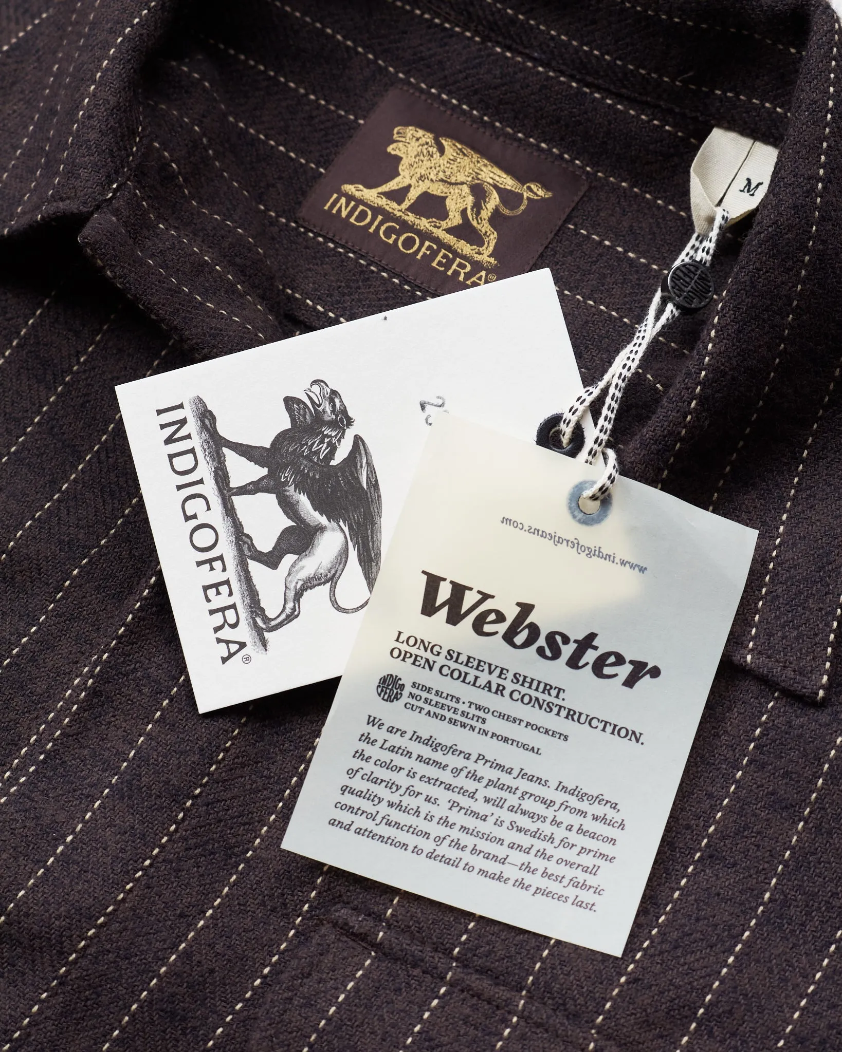 Indigofera Webster Shirt Brown / White