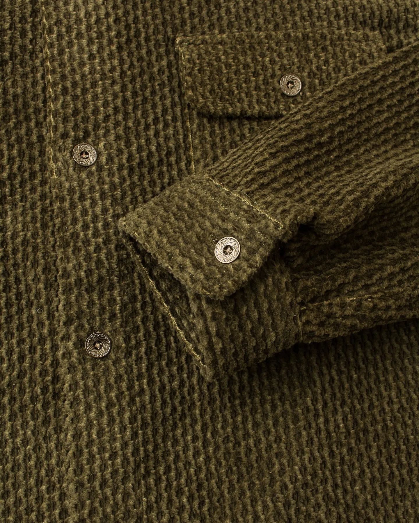 Indigofera Webster Shirt Dobby Corduroy Green